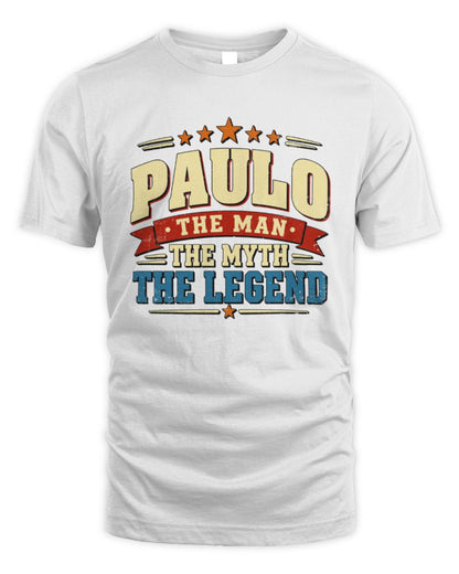 The Man The Myth The Legend Ribbon Vintage T-Shirt PAULO M1-56 / Unisex Standard T-Shirt / white