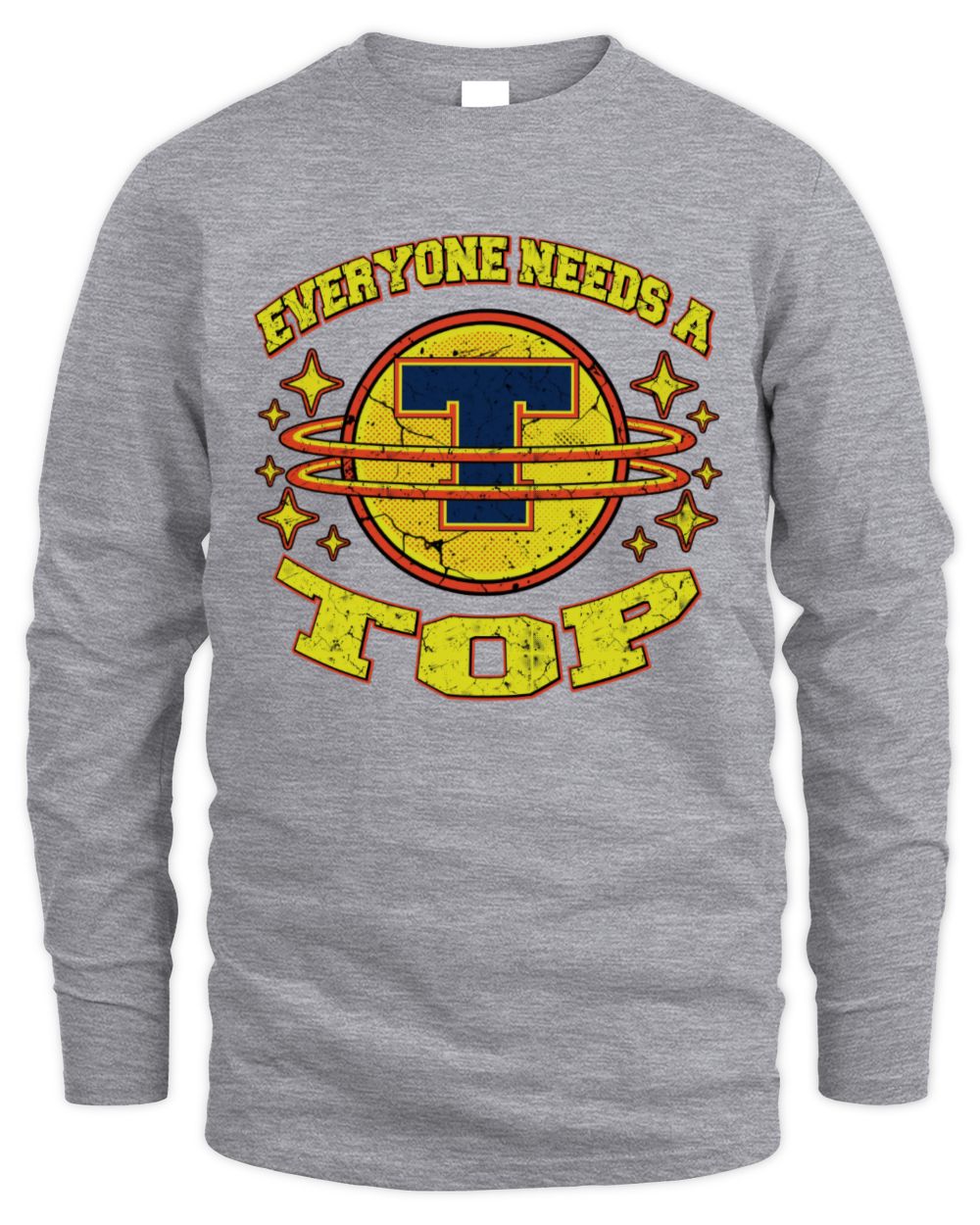 Everyone Needs a Your Name Shirt TOP M1-76 / Men's Long Sleeved T-Shirt / sport grey