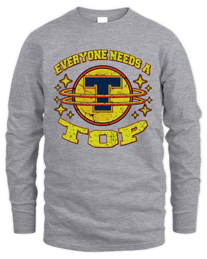 Everyone Needs a Your Name Shirt TOP M1-76 / Men's Long Sleeved T-Shirt / sport grey