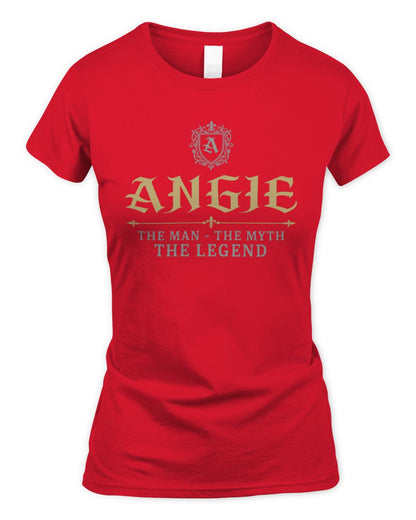 The Man The Myth The Legend Western Shirt ANGIE M1-78 / Women's Standard T-Shirt / red