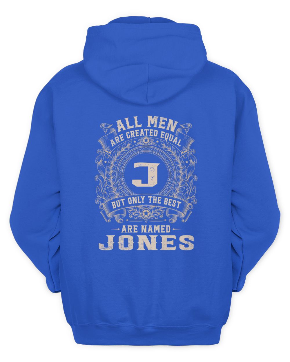 All Men Are Created Equal Cool Logo Shirt JONES M1-60 / Unisex Hoodie / royal