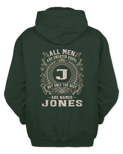 All Men Are Created Equal Cool Logo Shirt JONES M1-60 / Unisex Hoodie / forest green