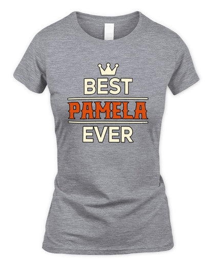 Best Your Name With Crown Shirt PAMELA M1-59 / Women's Standard T-Shirt / sport grey