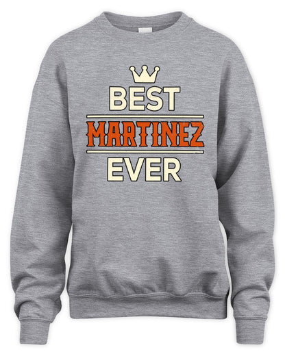 Best Your Name With Crown Shirt MARTINEZ M1-59 / Unisex Sweatshirt / sport grey