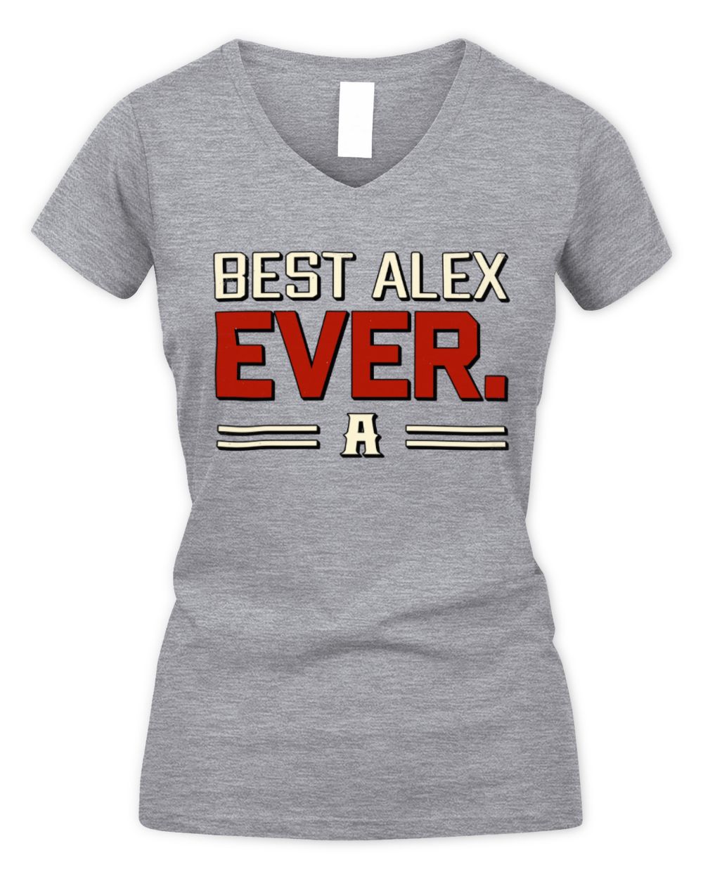 Best Your Name Ever Cool Shirt ALEX M1-58 / Women's V-Neck T-Shirt / sport grey
