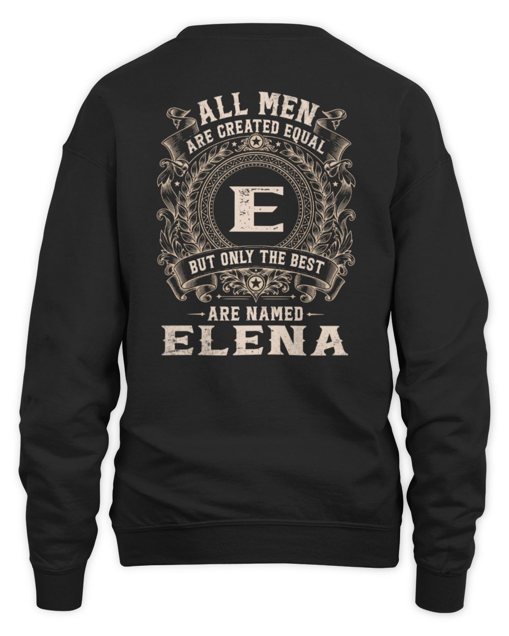 All Men Are Created Equal Cool Logo Shirt ELENA M1-60 / Unisex Sweatshirt / black