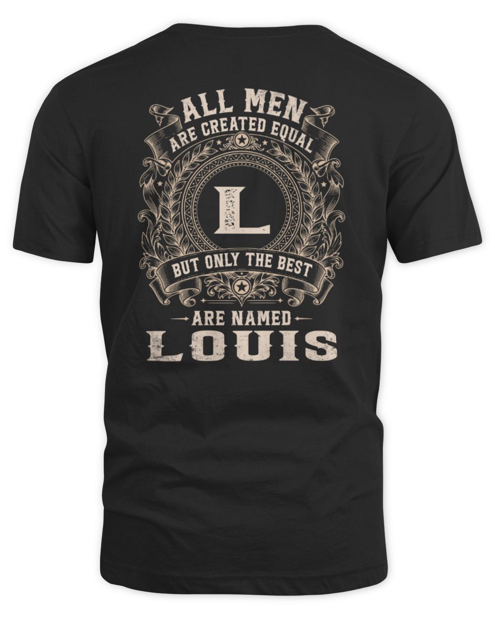 All Men Are Created Equal Cool Logo Shirt LOUIS M1-60 / Unisex Standard T-Shirt / black