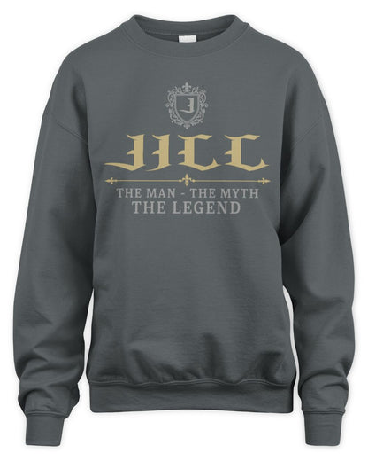 The Man The Myth The Legend Western Shirt JILL M1-78 / Unisex Sweatshirt / charcoal