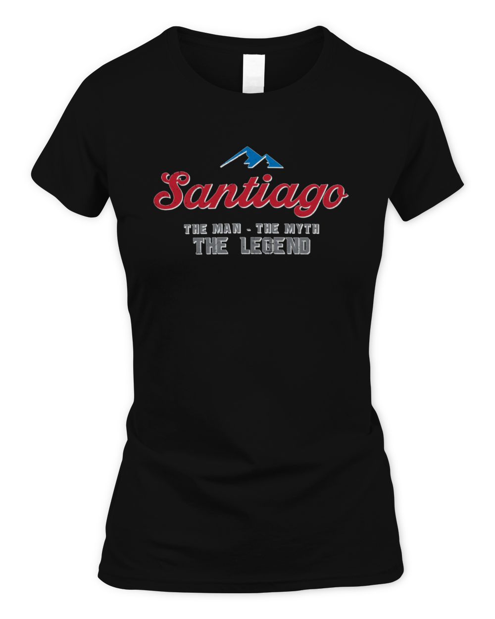 The Man The Myth The Legend Coors Light Beer T-Shirt SANTIAGO M1-S84 / Women's Standard T-Shirt / black