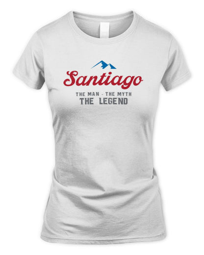 The Man The Myth The Legend Coors Light Beer T-Shirt SANTIAGO M1-S84 / Women's Standard T-Shirt / white
