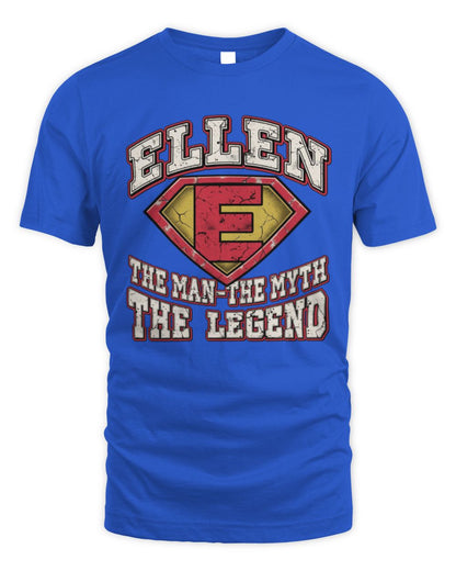 The Man The Myth The Legend Superman Graphic T-Shirt ELLEN M1-74 / Unisex Standard T-Shirt / royal