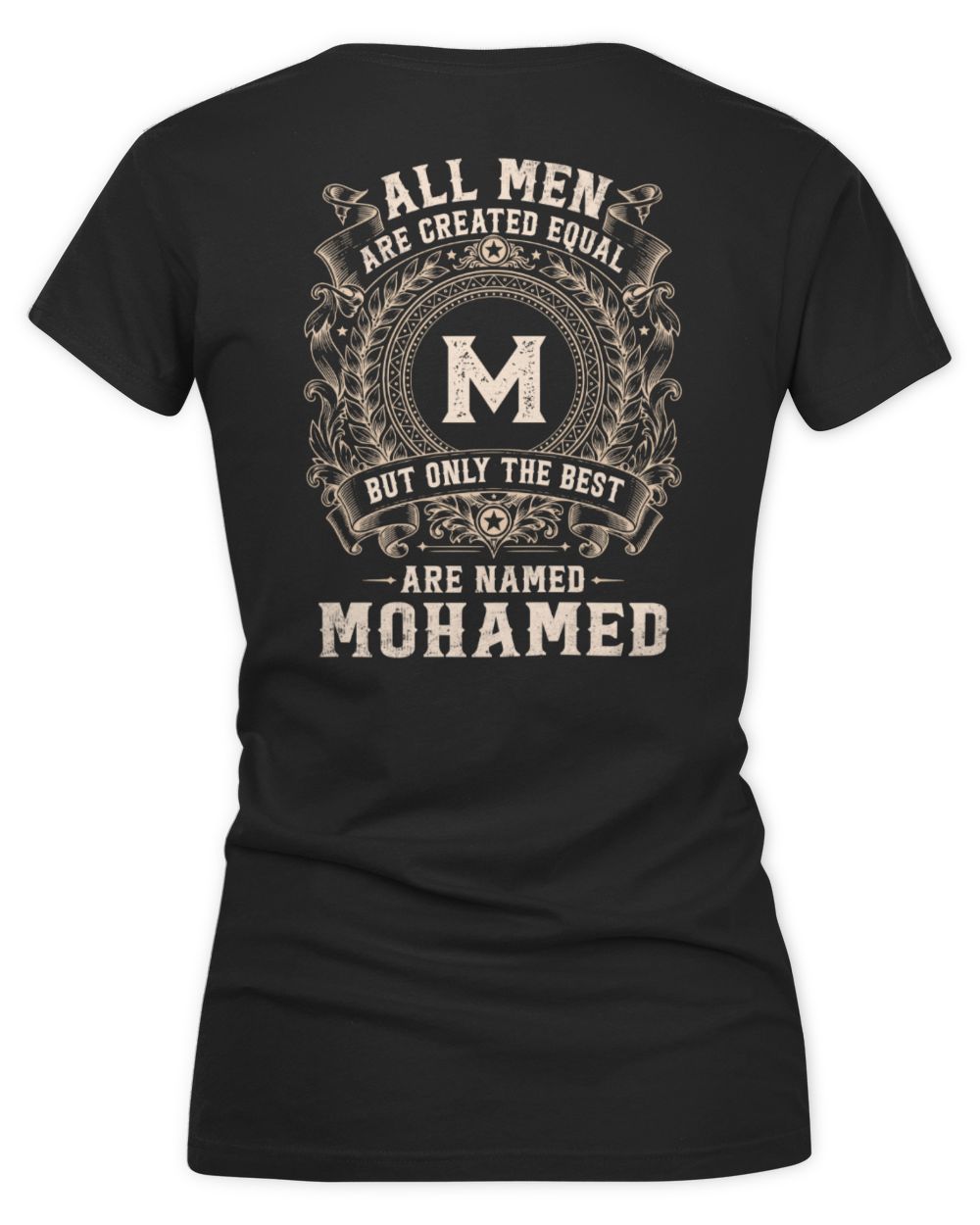 All Men Are Created Equal Cool Logo Shirt MOHAMED M1-60 / Women's V-Neck T-Shirt / black