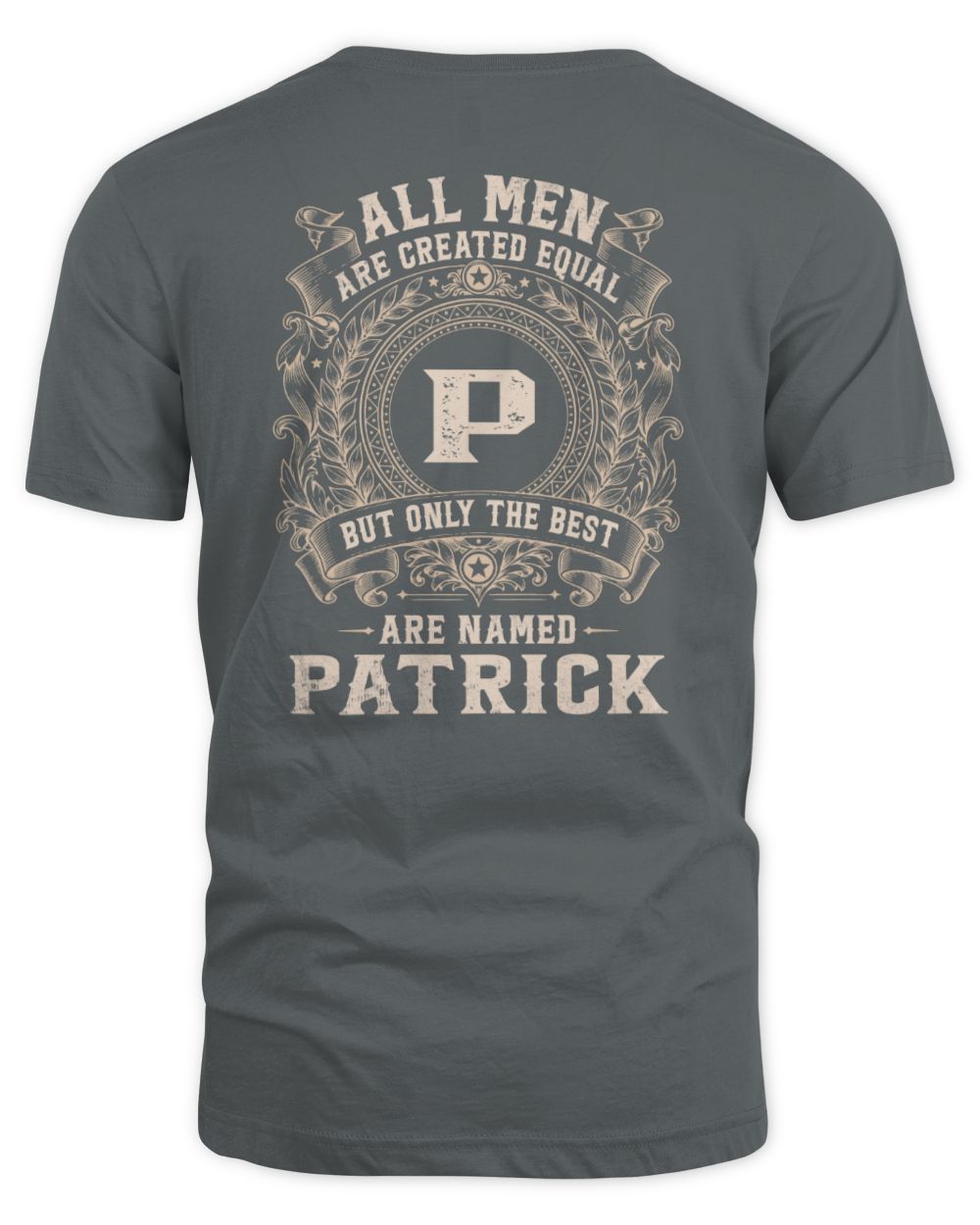 All Men Are Created Equal Cool Logo Shirt PATRICK M1-60 / Unisex Standard T-Shirt / charcoal