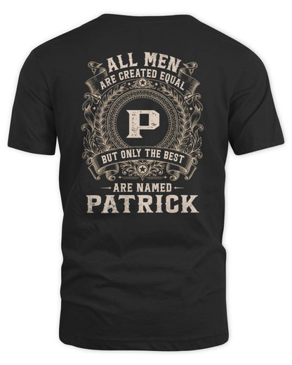 All Men Are Created Equal Cool Logo Shirt PATRICK M1-60 / Unisex Standard T-Shirt / black