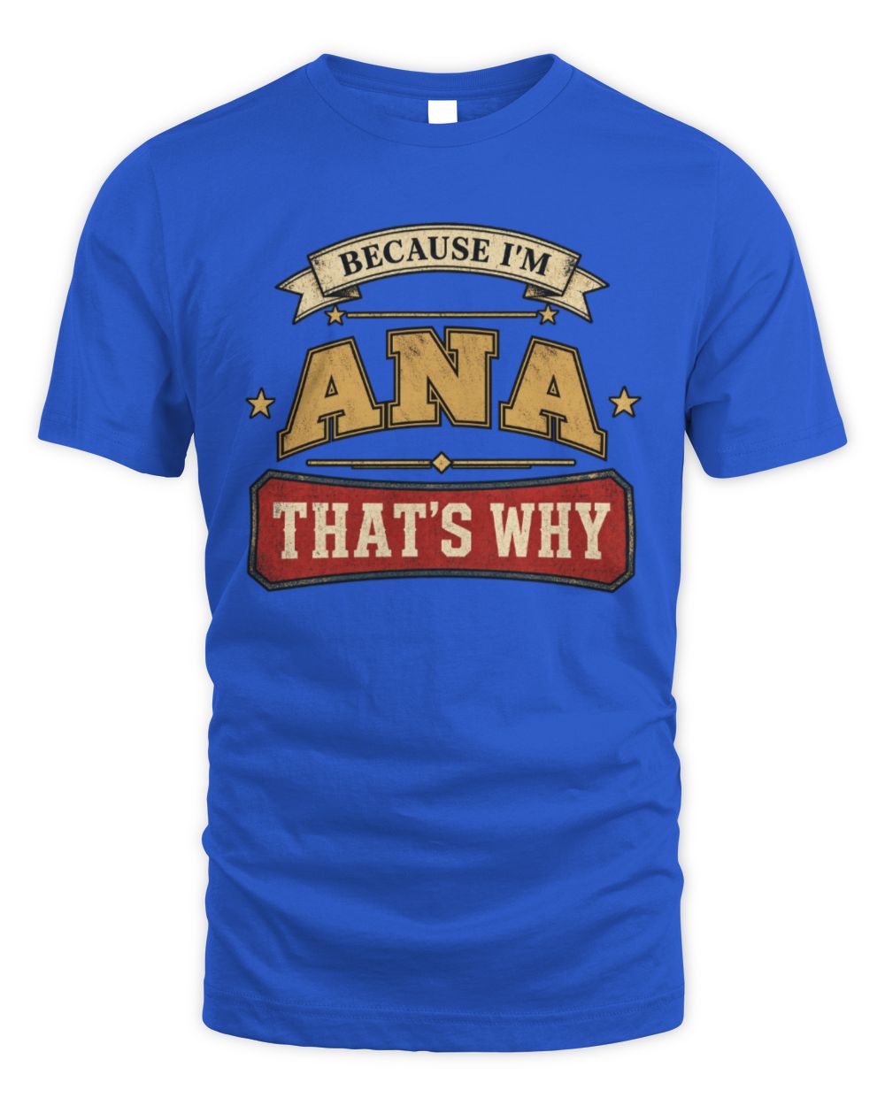 Because I'm Name That's Why Americana T-Shirt ANA M1-S88 / Unisex Standard T-Shirt / royal