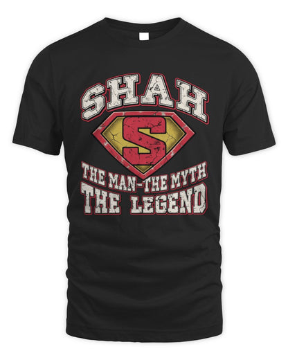 The Man The Myth The Legend Superman Graphic T-Shirt SHAH M1-74 / Unisex Standard T-Shirt / black