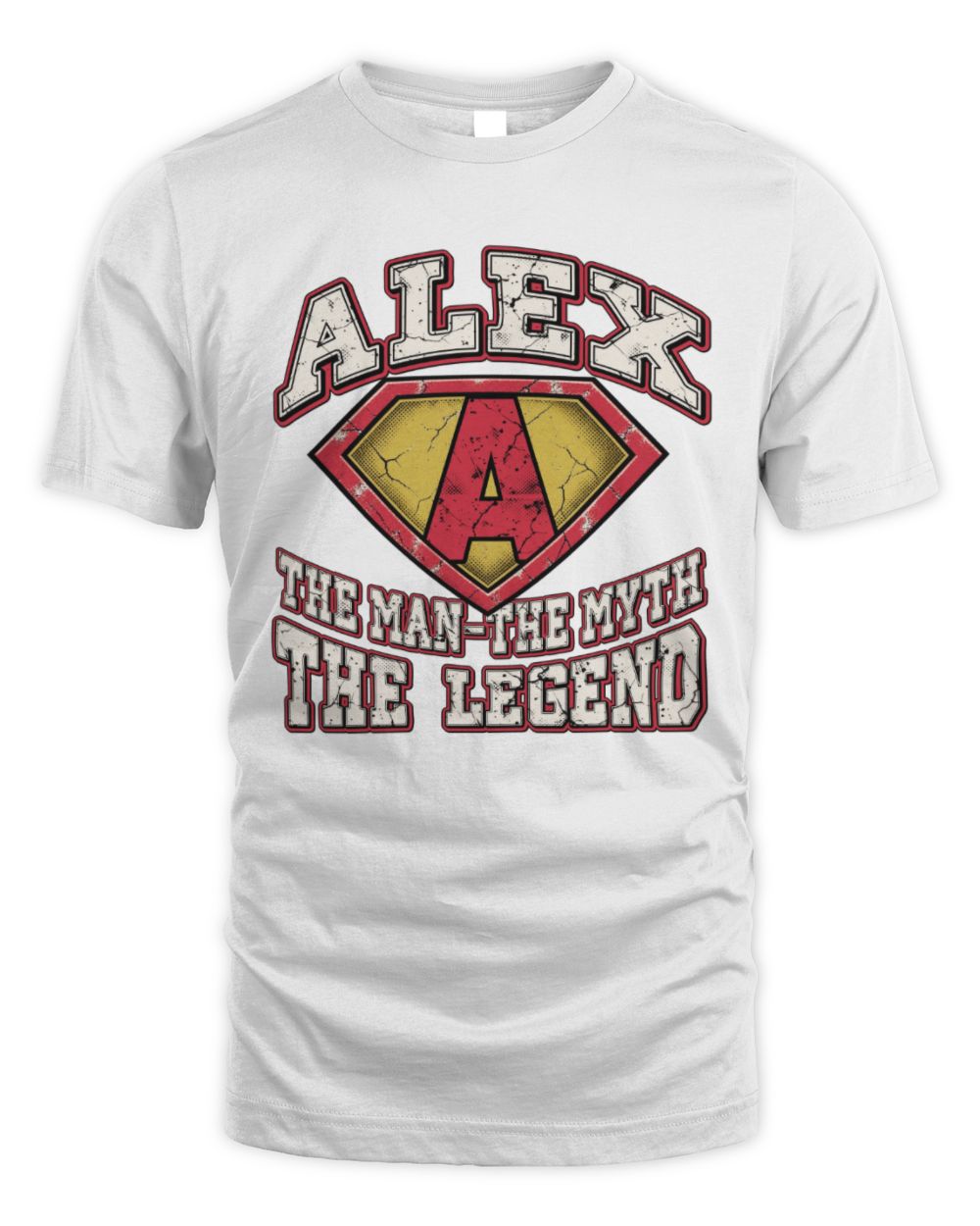 The Man The Myth The Legend Superman Graphic T-Shirt ALEX M1-74 / Unisex Standard T-Shirt / white