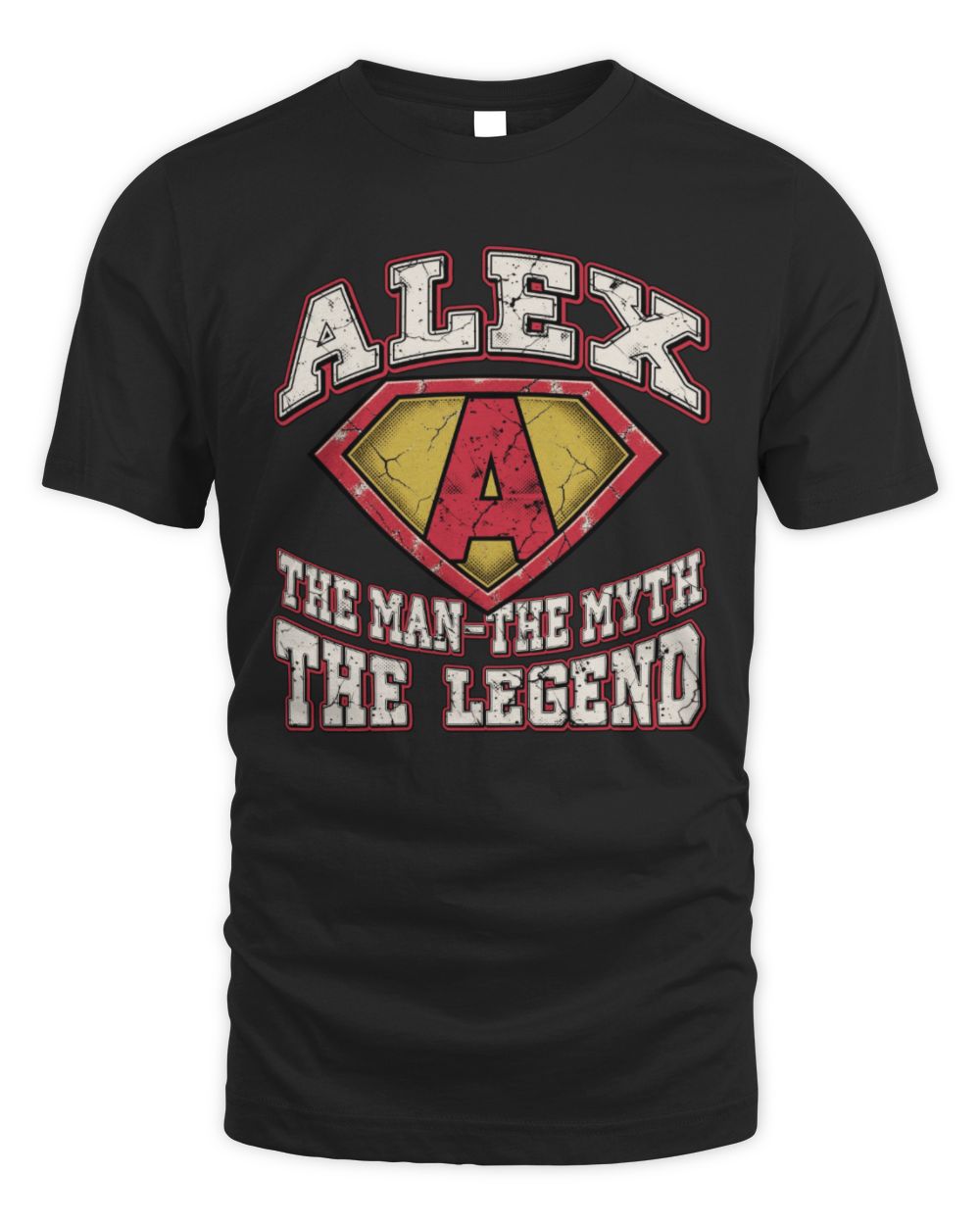 The Man The Myth The Legend Superman Graphic T-Shirt ALEX M1-74 / Unisex Standard T-Shirt / black