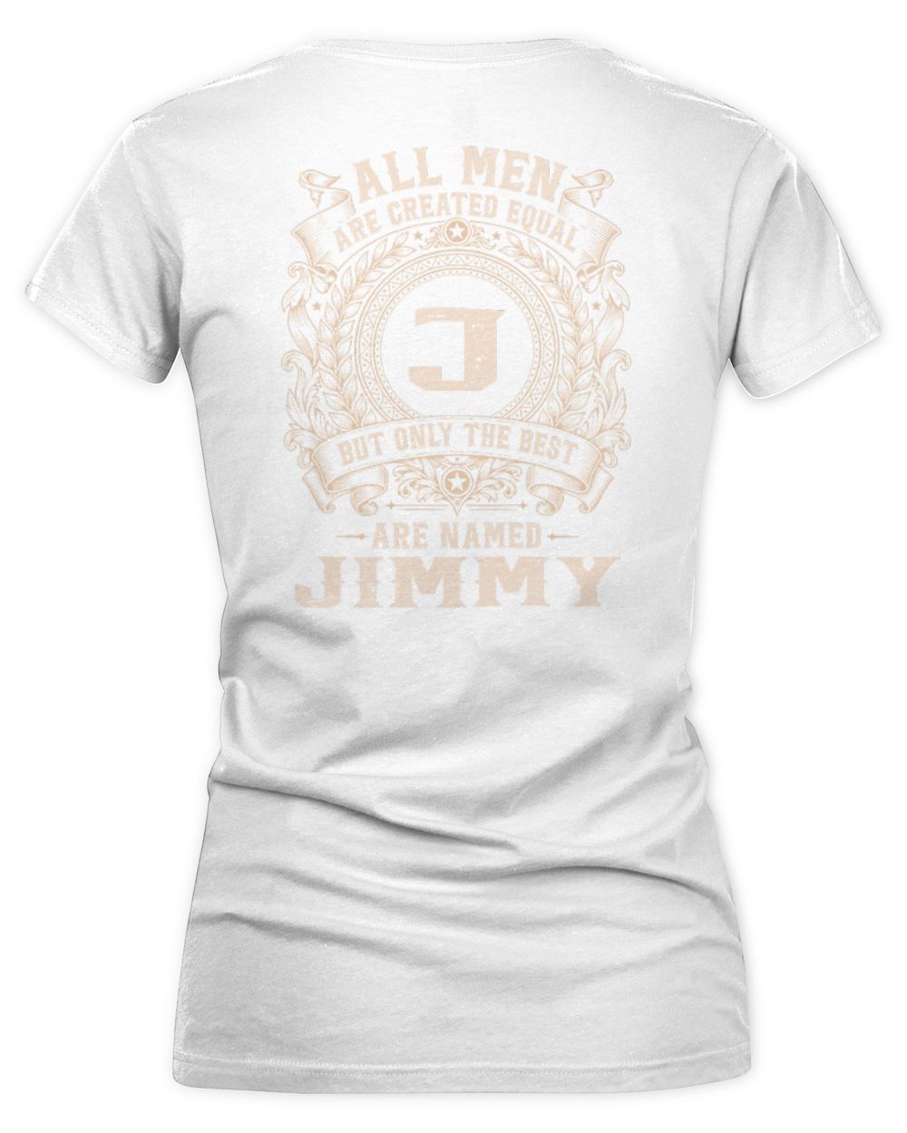 All Men Are Created Equal Cool Logo Shirt JIMMY M1-60 / Women's V-Neck T-Shirt / white