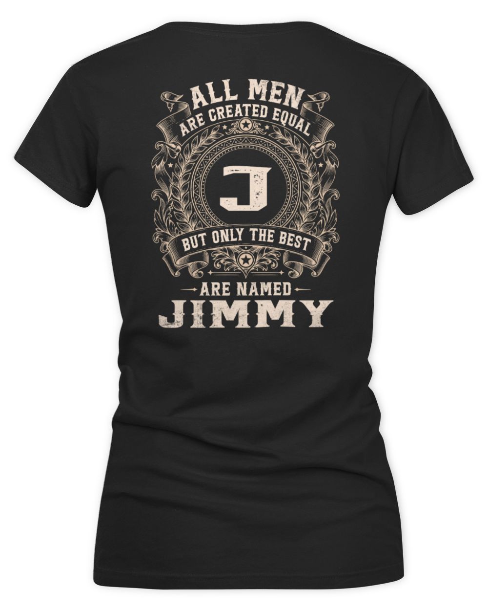 All Men Are Created Equal Cool Logo Shirt JIMMY M1-60 / Women's V-Neck T-Shirt / black