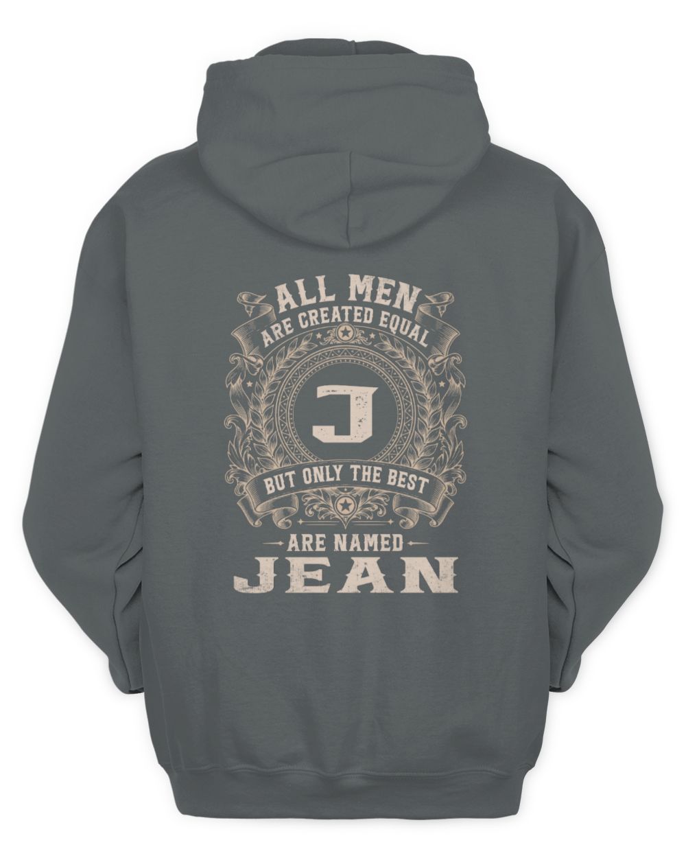 All Men Are Created Equal Cool Logo Shirt JEAN M1-60 / Unisex Hoodie / charcoal