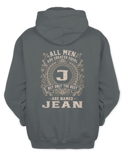 All Men Are Created Equal Cool Logo Shirt JEAN M1-60 / Unisex Hoodie / charcoal