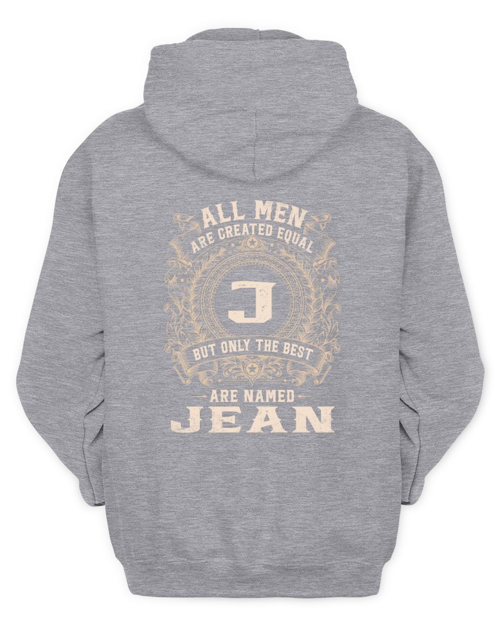 All Men Are Created Equal Cool Logo Shirt JEAN M1-60 / Unisex Hoodie / sport grey