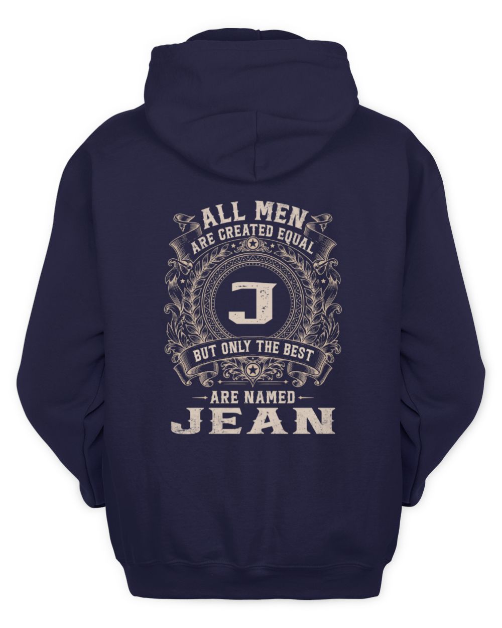 All Men Are Created Equal Cool Logo Shirt JEAN M1-60 / Unisex Hoodie / navy