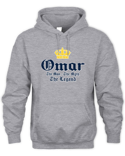 The Man The Myth The Legend Corona Beer T-Shirt OMAR M1-S83 / Unisex Hoodie / sport grey