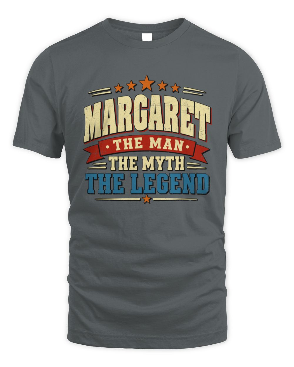 The Man The Myth The Legend Ribbon Vintage T-Shirt MARGARET M1-56 / Unisex Standard T-Shirt / charcoal