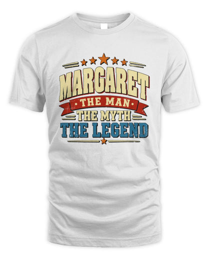 The Man The Myth The Legend Ribbon Vintage T-Shirt MARGARET M1-56 / Unisex Standard T-Shirt / white