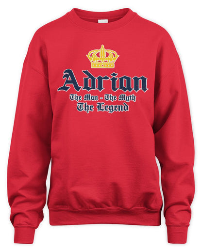 The Man The Myth The Legend Corona Beer T-Shirt ADRIAN M1-S83 / Unisex Sweatshirt / red