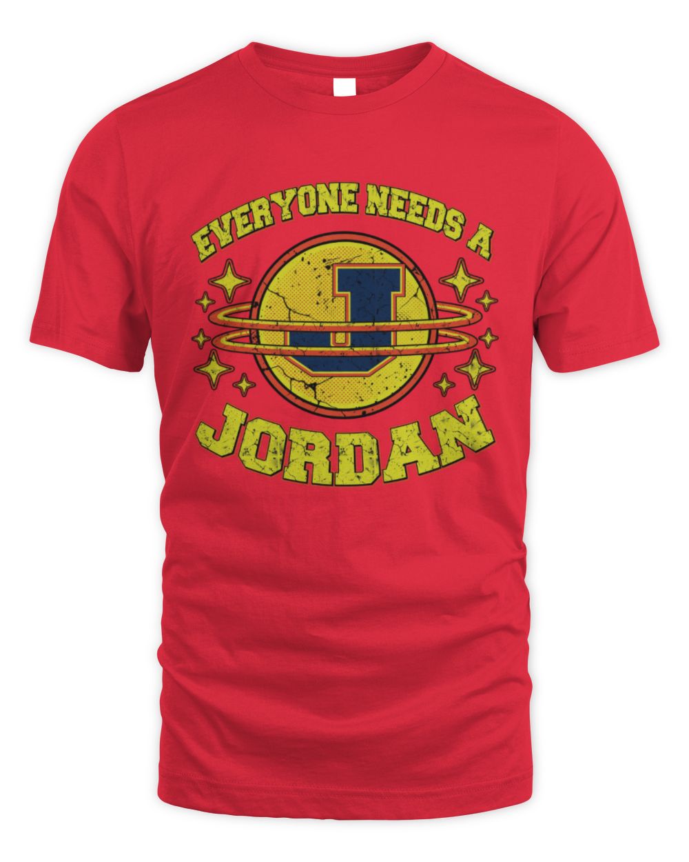 Everyone Needs a Your Name Shirt JORDAN M1-76 / Unisex Standard T-Shirt / red