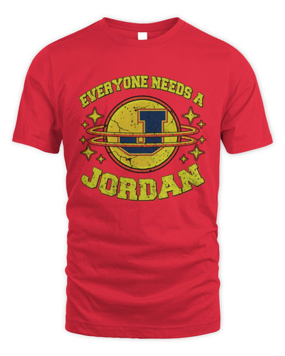 Everyone Needs a Your Name Shirt JORDAN M1-76 / Unisex Standard T-Shirt / red