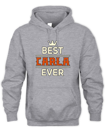 Best Your Name With Crown Shirt CARLA M1-59 / Unisex Hoodie / sport grey
