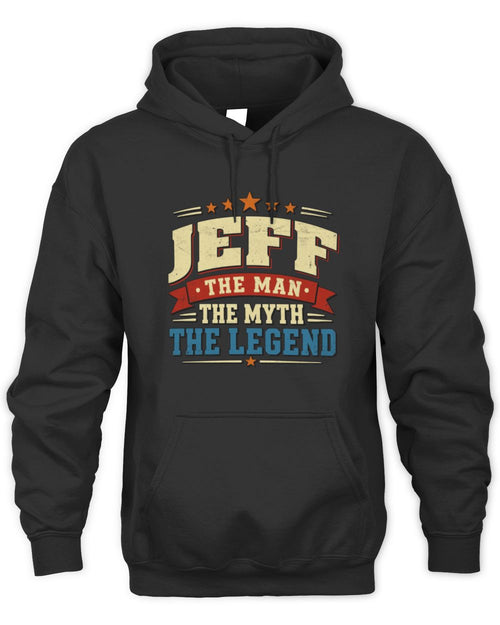 The Man The Myth The Legend Ribbon Vintage T-Shirt JEFF M1-56 / Unisex Hoodie / black