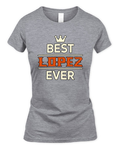 Best Your Name With Crown Shirt LOPEZ M1-59 / Women's Standard T-Shirt / sport grey