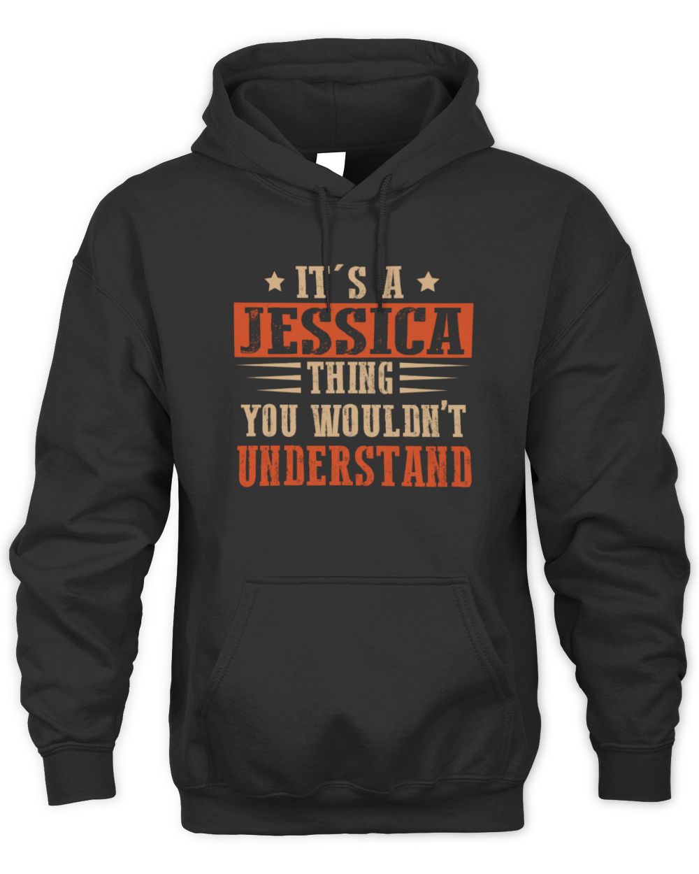 It's a Name Thing Personalized Funny Shirt JESSICA M1-51 / Unisex Hoodie / black