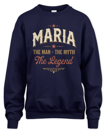 I'm Name I'm Not Rude I Just Have The Balls Funny T-Shirt MARIA M1-77 / Unisex Sweatshirt / navy