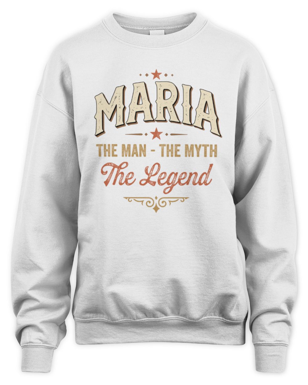 I'm Name I'm Not Rude I Just Have The Balls Funny T-Shirt MARIA M1-77 / Unisex Sweatshirt / white