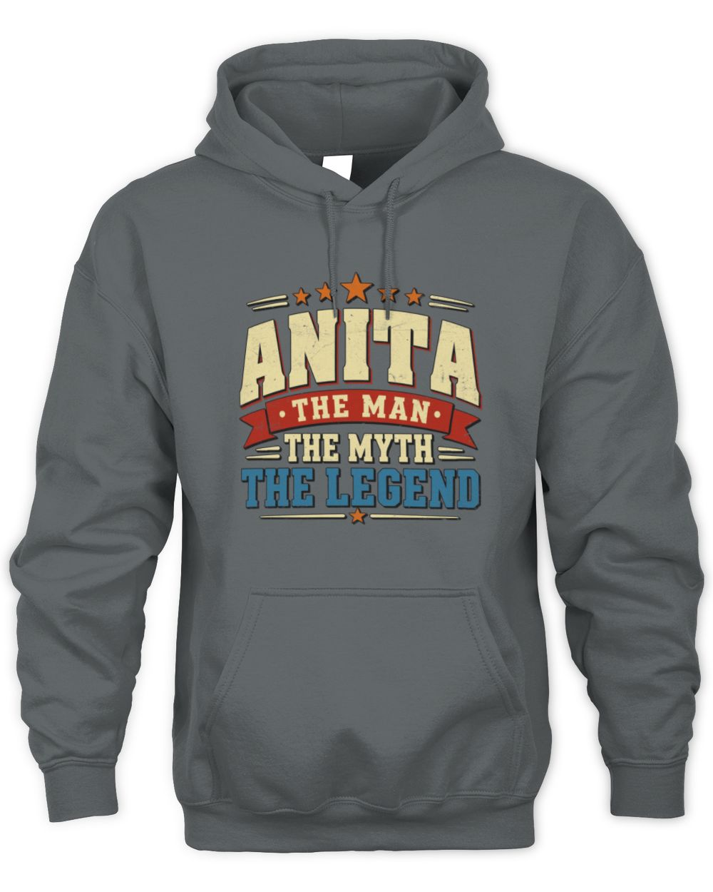 The Man The Myth The Legend Ribbon Vintage T-Shirt ANITA M1-56 / Unisex Hoodie / charcoal