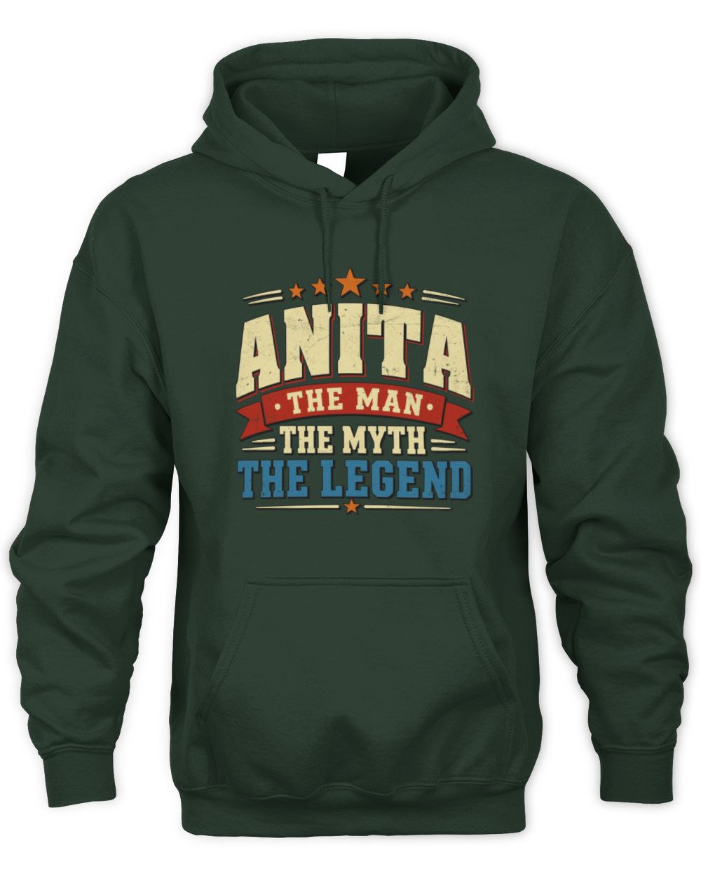 The Man The Myth The Legend Ribbon Vintage T-Shirt ANITA M1-56 / Unisex Hoodie / forest green