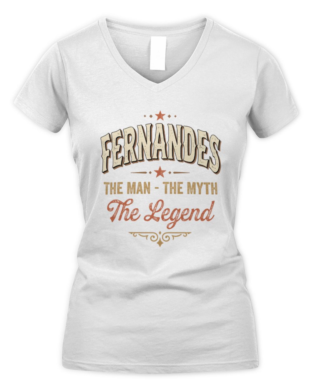 I'm Name I'm Not Rude I Just Have The Balls Funny T-Shirt FERNANDES M1-77 / Women's V-Neck T-Shirt / white