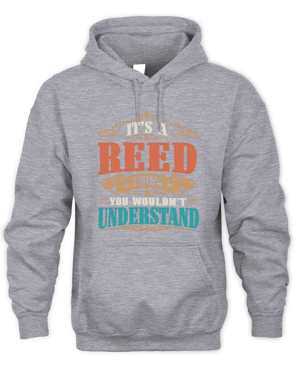 It’s a Name Thing Personalized Retro T-Shirt REED M1-47 / Unisex Hoodie / sport grey