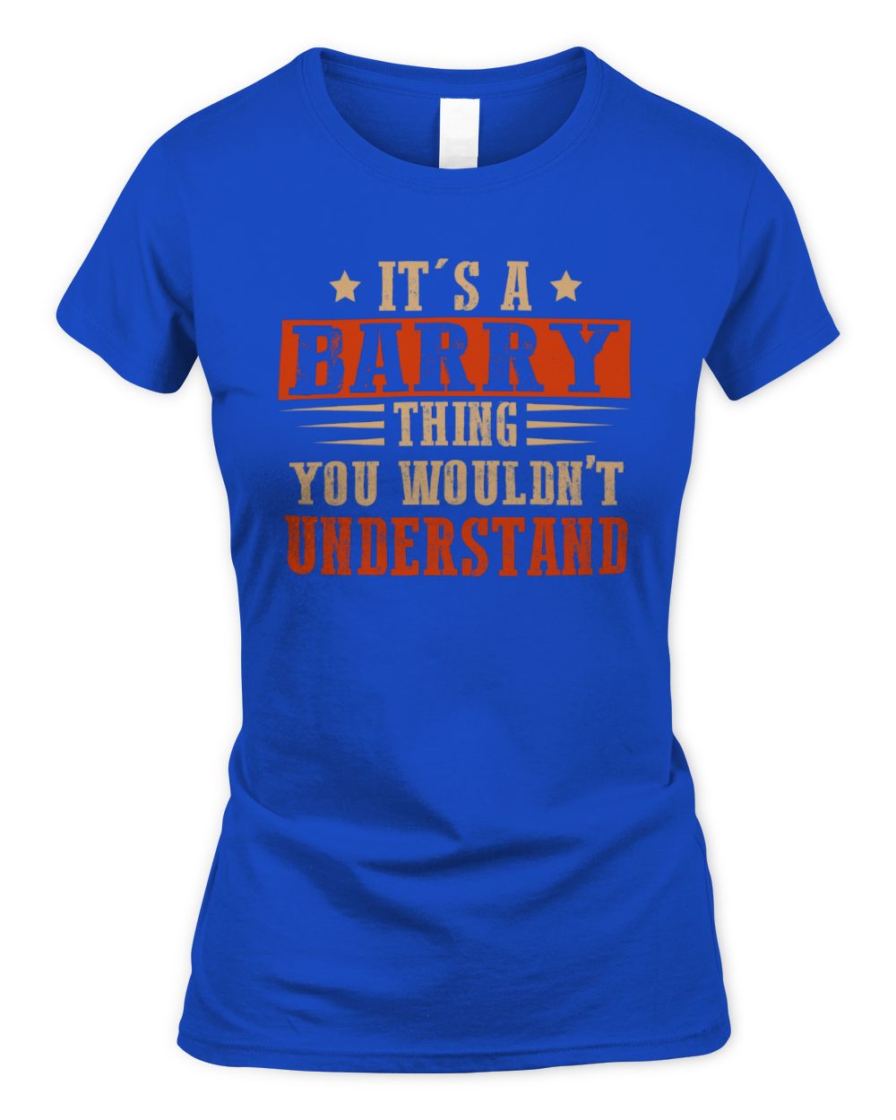 It's a Name Thing Personalized Funny Shirt BARRY M1-51 / Women's Standard T-Shirt / royal