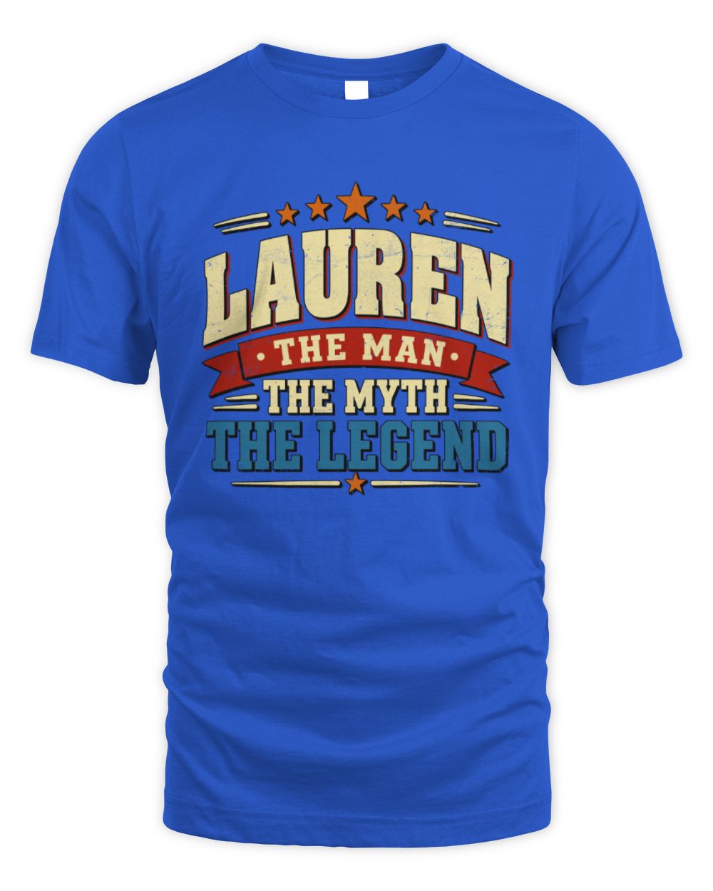 The Man The Myth The Legend Ribbon Vintage T-Shirt LAUREN M1-56 / Unisex Standard T-Shirt / royal