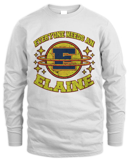 Everyone Needs a Your Name Shirt ELAINE M1-76 / Men's Long Sleeved T-Shirt / white