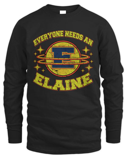 Everyone Needs a Your Name Shirt ELAINE M1-76 / Men's Long Sleeved T-Shirt / black