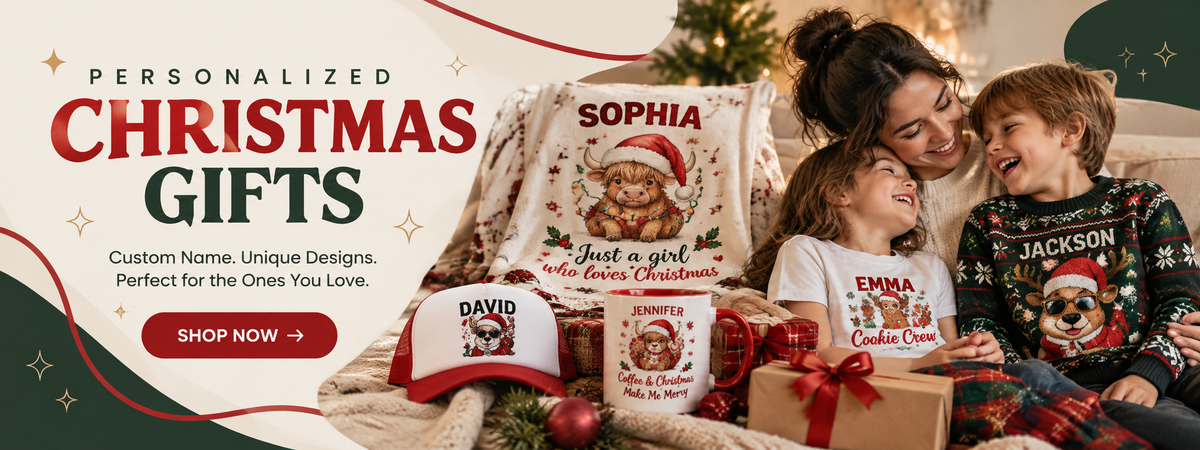 A selection of Lunicora personalized gifts