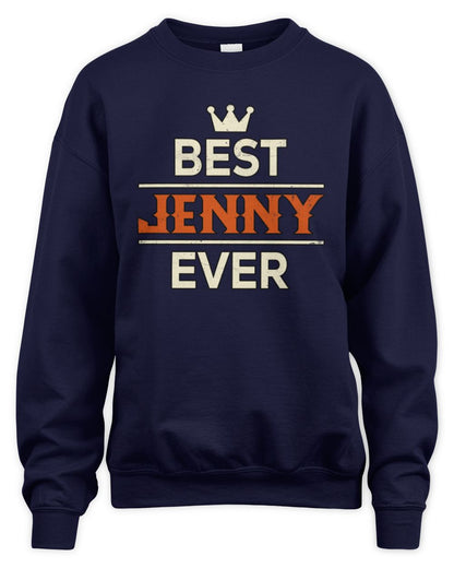 Best Your Name With Crown Shirt JENNY M1-59 / Unisex Sweatshirt / navy